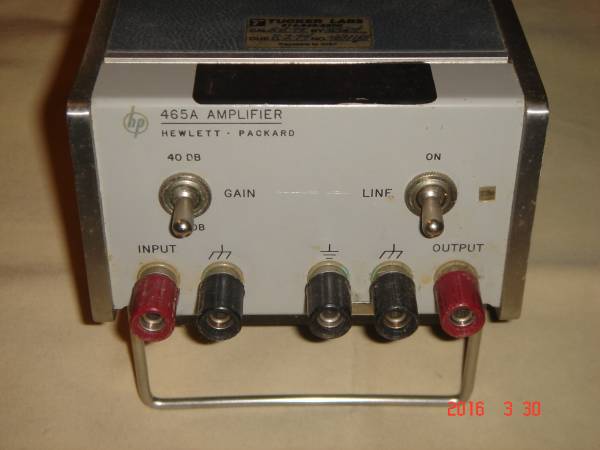 Hewlett Packard 465A アンプ 20/40dB 5Hz-1MHz 中古