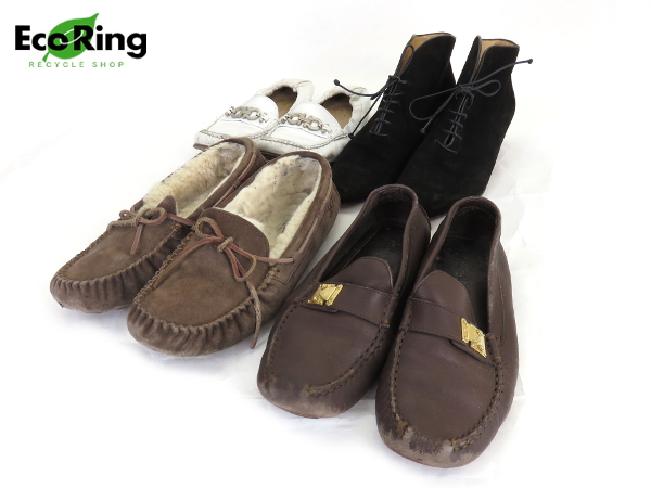 1円フェラガモ ルイヴィトン フェラガモ他 靴 計4点セット BT435