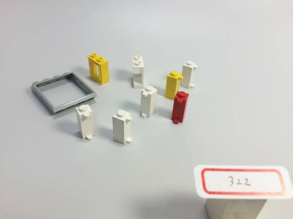 レゴ LEGO 部品パーツ 322　支柱　窓枠　まとめて_3