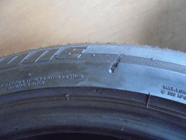２４５/４５R１７サイズのタイヤ中古品４本セット