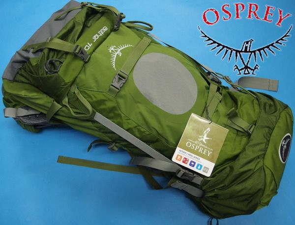 新品3.1万★オスプレー aether イーサー70 大型バックパックM緑