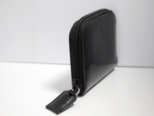 プラダ コインケース 黒 ラウンドファスナー レザー PRADA プラダ コインケース 黒 ラウンドファスナー レザー PRADA