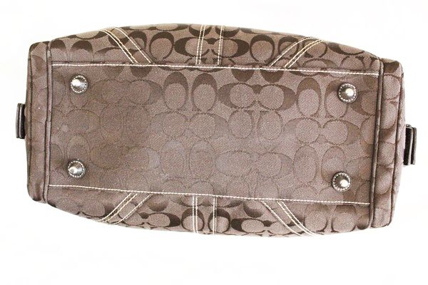 COACH ハンドバッグ 10078 ブラウン シグネチャー サッチェル COACH