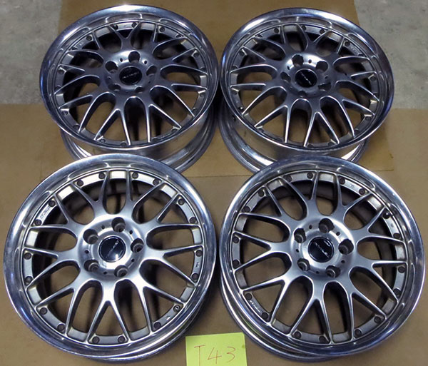 WORK】 TERMIST 17×7.5J +45 PCD 114.3 ターミスト 4本 /T43 □ 【公式