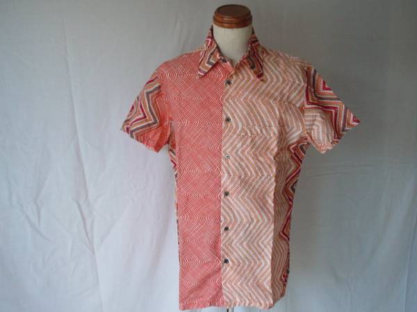 新品　ポールスミス　マルチ模様半袖シャツ(M）
