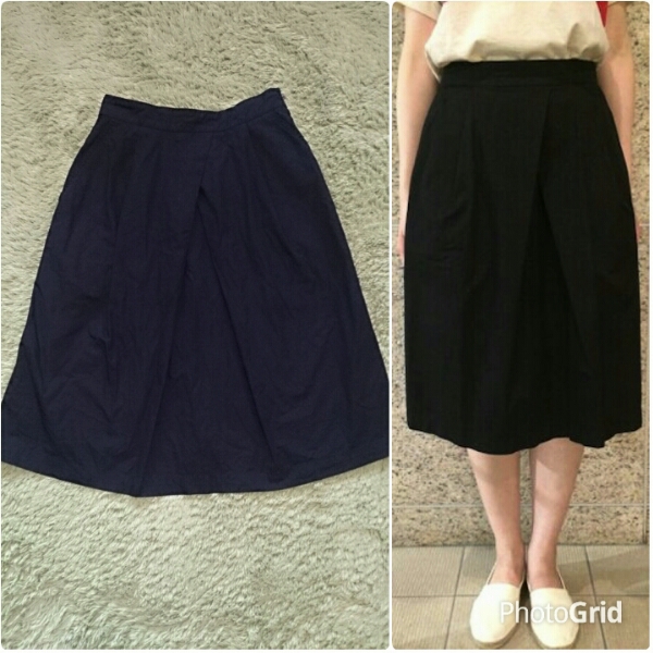 美品☆MHL☆完売タックスカート黒2☆マーガレットハウエル☆