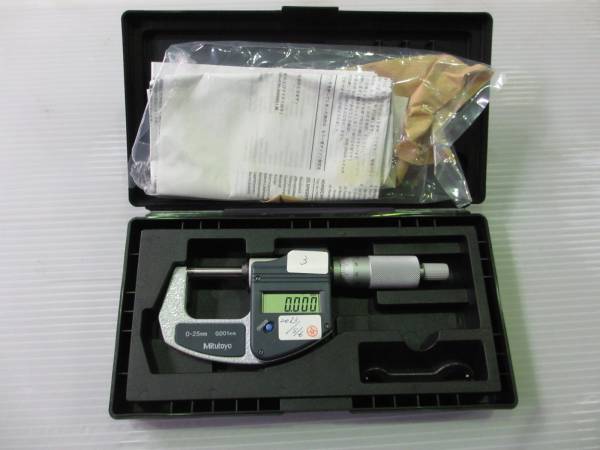 デジタルマイクロメーター① ミツトヨ 0～25㎜ 単位：0.001㎜ ミツトヨ