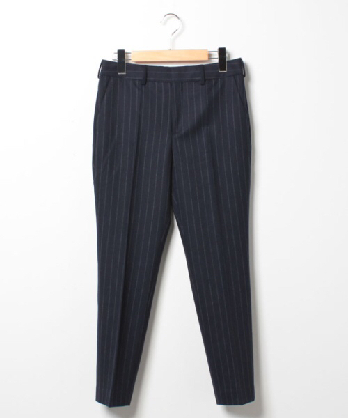 MACPHEE マカフィー ピンストライプ パンツ 34 試着のみ美品 紺