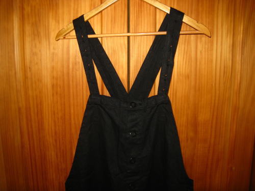 BLACK SIGN ブラックサイン オーバーオール L 黒