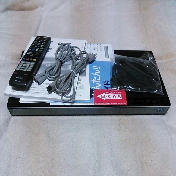 SHARP BDレコーダー BD-W1100 1TB W録 説明書有