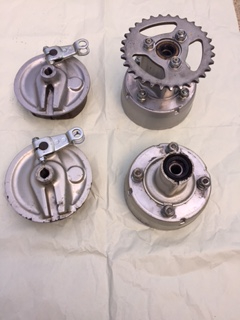 ホンダ５LモンキーAB27 純正ハブ　前後（中古）