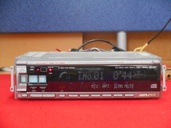 く-96☆アルパイン CDA-7848☆CDデッキ ラジオ 自動車、オートバイ