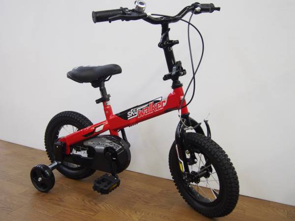 新品 ワンタッチ補助輪 12インチ 折り畳み 子供自転車 赤 【公式通販】
