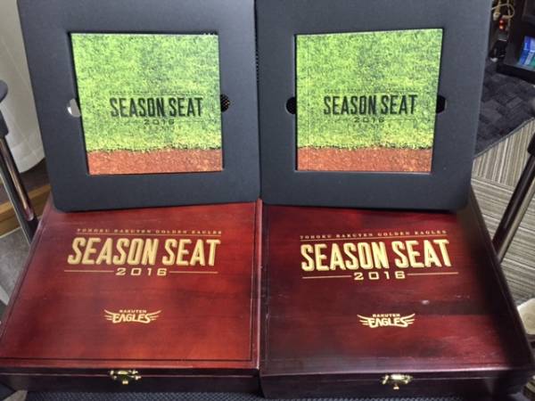 6/24 新席 プレステージダグアウト３塁側 通路側 飲放 年間ペア