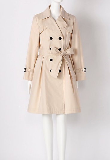 ★ef-de エフデ★TCツイルトレンチコート ベージュ 13号 激安