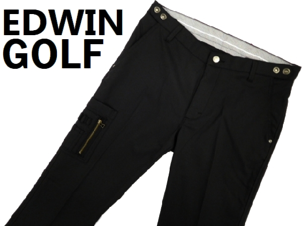 新品 エドウィン PRESTIGE ゴルフ ストライプ ストレッチ パンツ