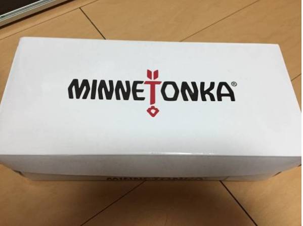 ミネトンカ MINNETONKAモカシンsizu８ ストームブルー新品
