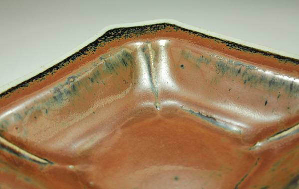 「用の美」 河井寛次郎 作 柿釉四方皿