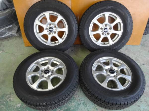 バリ溝 ウィンターマックスSJ8 215/70R15 社外アルミ4本セット