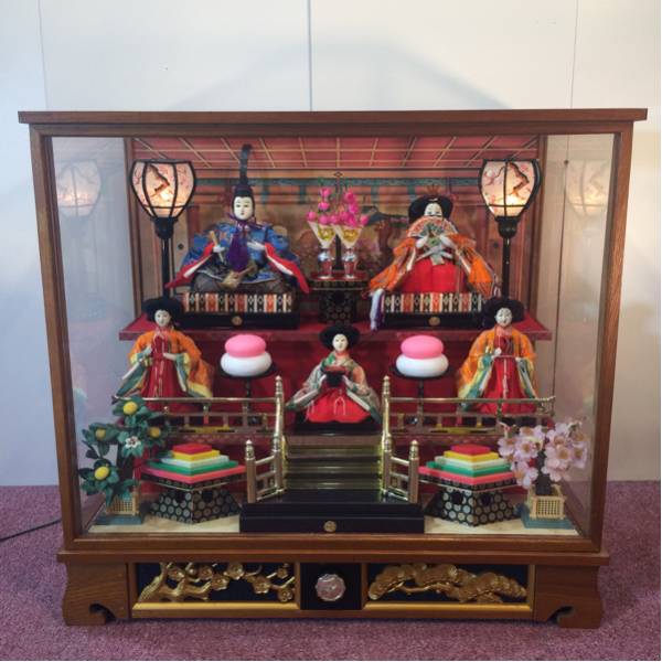 ひな人形親王飾りケース入三五５人