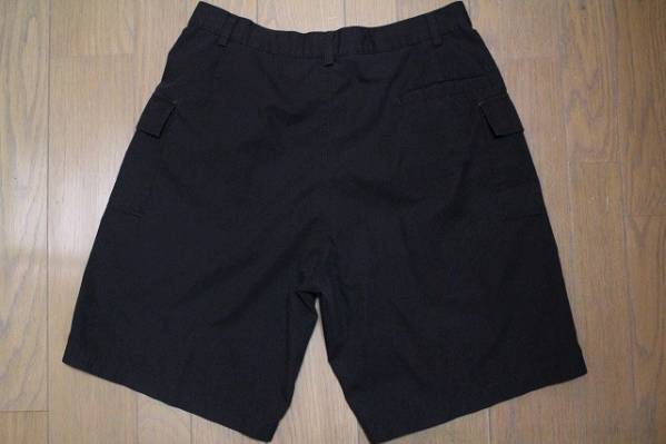 USA製90sステューシーSTUSSY紺タグ カーゴショーツ32黒 オールドステューシー 90s 紺タグ ステューシー カーゴパンツ 黒色