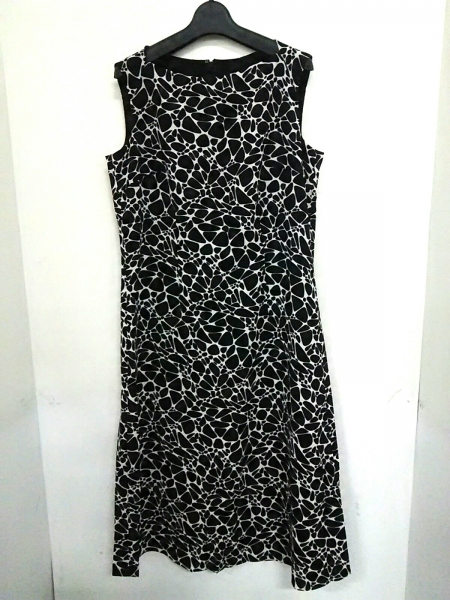レリアン ワンピース 9 レディース 美品 黒×白 Leilian