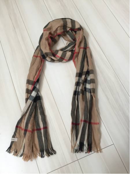 バーバリー BURBERRY マフラー カシミアスカーフ ストール CHECK