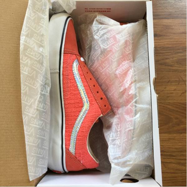 supreme vans 9 27.0cm coral オレンジ 正規品