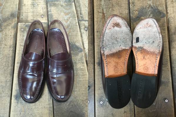 フローシャイム ローファー 赤茶 27，5 9，5 FLORSHEIM bass バス