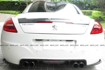 10-プジョーRCZ カーボン リアディフューザー エアロ スポイラー