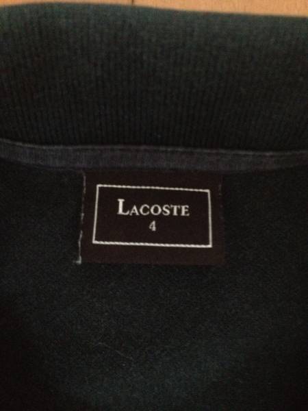 LACOSTE シルバーラコステ ポロシャツ 黒 size4
