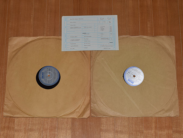 希少! 独Archiv バッハ序曲集Nr3 フリッツ・リーガー