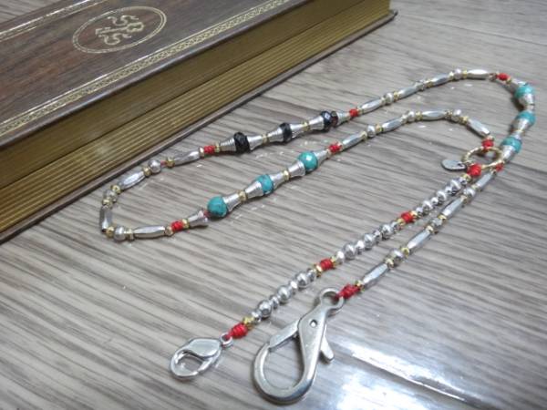 1円～☆シンパシーオブソウル☆ウォレットチェーン.ビーズLEON