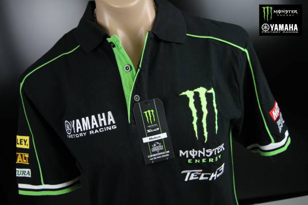 Team MONSTER TECH3 YAMAHA】 motoGP 公式 ポロ 【XL】 ラスト