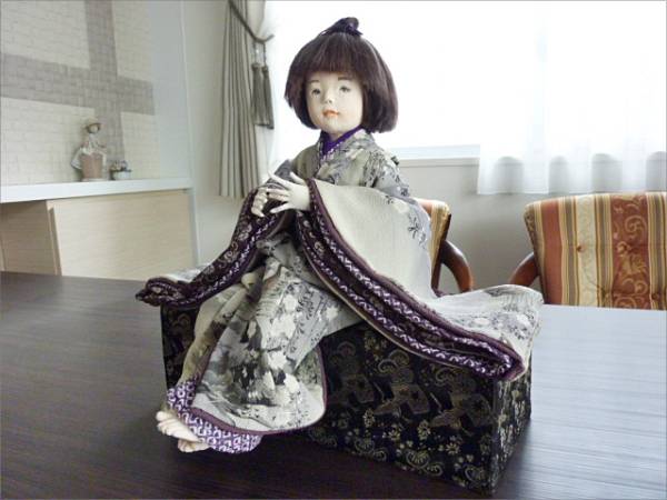 松浦加代子☆古布創作人形作家 着物 与勇輝(日本人形)｜売買された