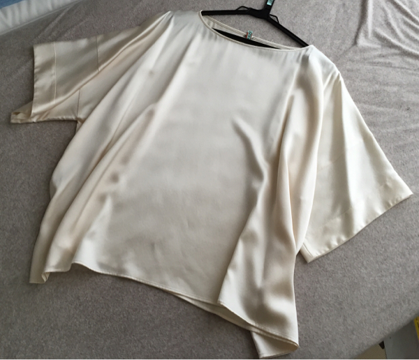 1円美品！ボディドレッシングDX最上級とろみシルクブラウス4万☆