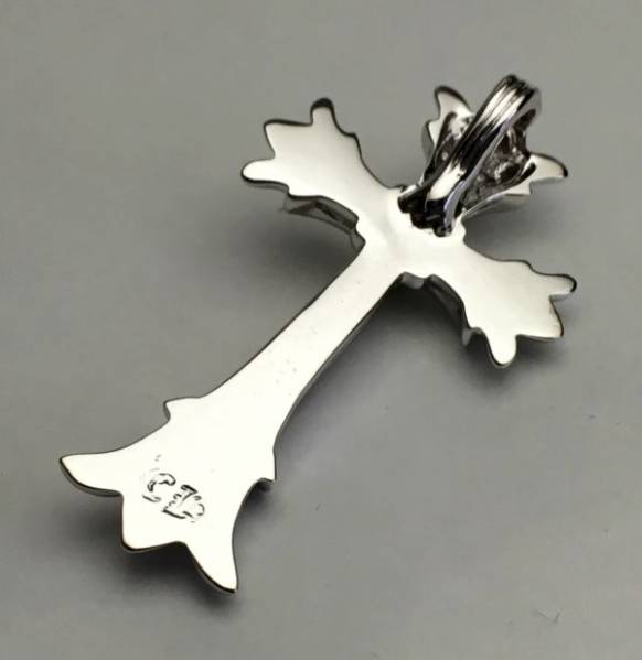 クロムハーツ正規/Wクロスペンダント/プラチナ/究極のカスタム！