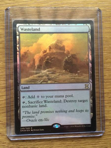 MTG　EMA　不毛の大地 foil　（英）　