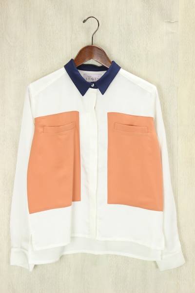 made in HEAVEN◆長袖ブラウス/1/ポリエステル/IVY