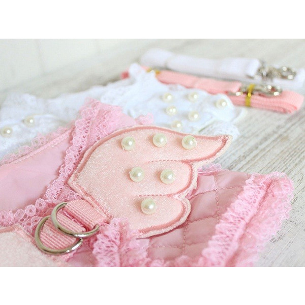 猫用 ハーネス お散歩用ハーネス 天使の羽ハーネス_2