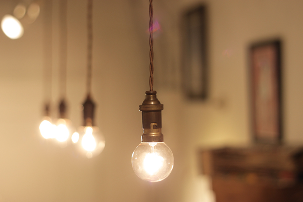 Q*フランスアンティーク真鍮ソケットランプ/吊り下げ gras 北欧