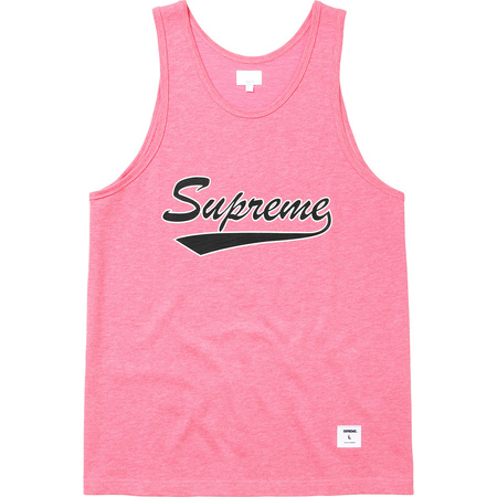Supreme Supreme Script Tank Top pink Sサイズ Spin 16ss Mesh Script 