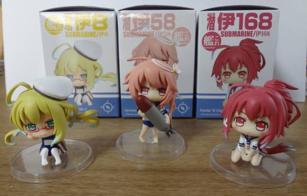 ●艦これデフォルメフィギュアvol.4全3種/伊8,58,168/美品●_1