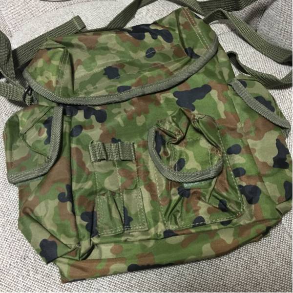 未使用 官給品 日本陸上自衛隊用迷彩バッグ　防水