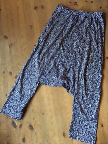 コムコム総柄やわらかコットンサルエルパンツギャルソンJUNYA