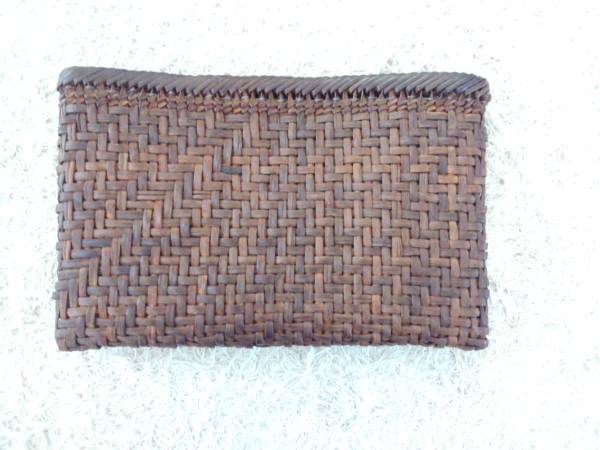 山葡萄 クラッチバッグ | 蔓 網代編み 財布 かご 籠 巾着 マレー