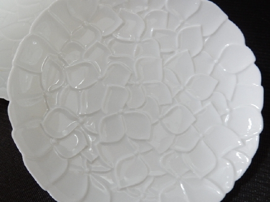 9305￥1～★香蘭社 紫陽花/あじさい紋様 盛り皿2枚セット