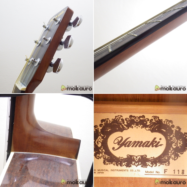 Yamaki F-118 アコースティックギター ジャパンヴィンテージ 現状品 YAMAKI F118 F118 ヤマキ アコースティック ギター アコギ Yamaki