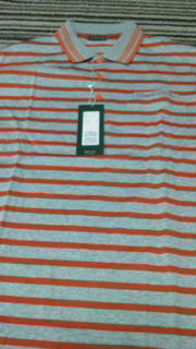 グリーンクラブ　半袖ポロ　オレンジ灰　Ｌ寸　20，520円　タグ付