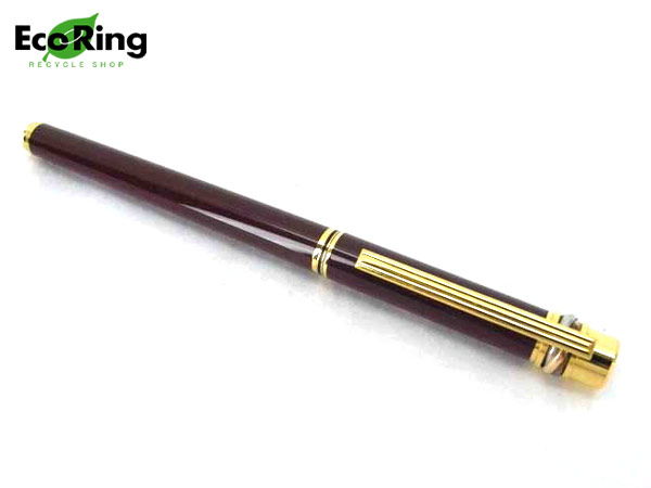 1円 カルティエ トリニティ ペン先18K 万年筆 ブラック AQ484 Cartier